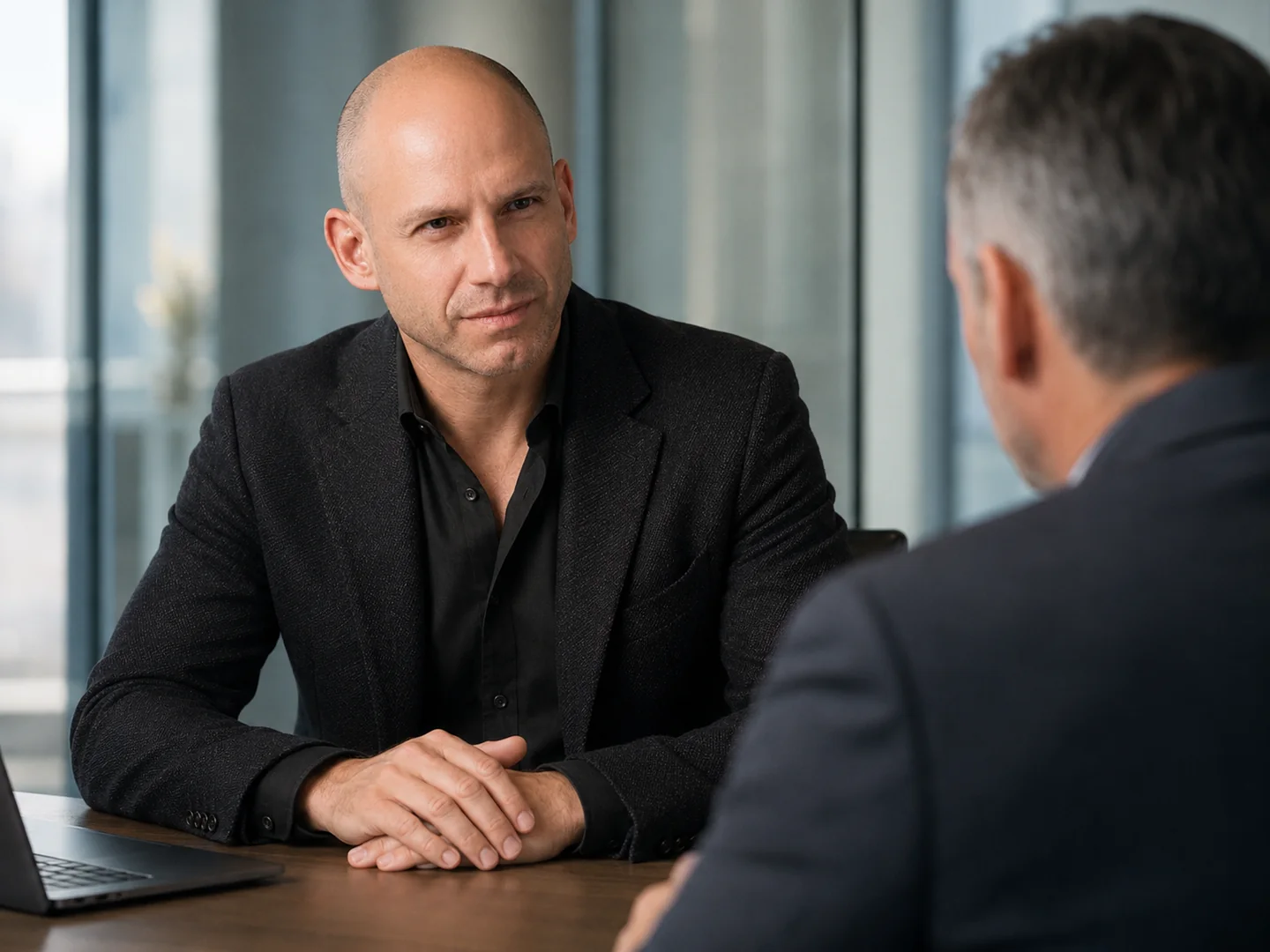 Dov Smith in a one-to-one advisory conversation