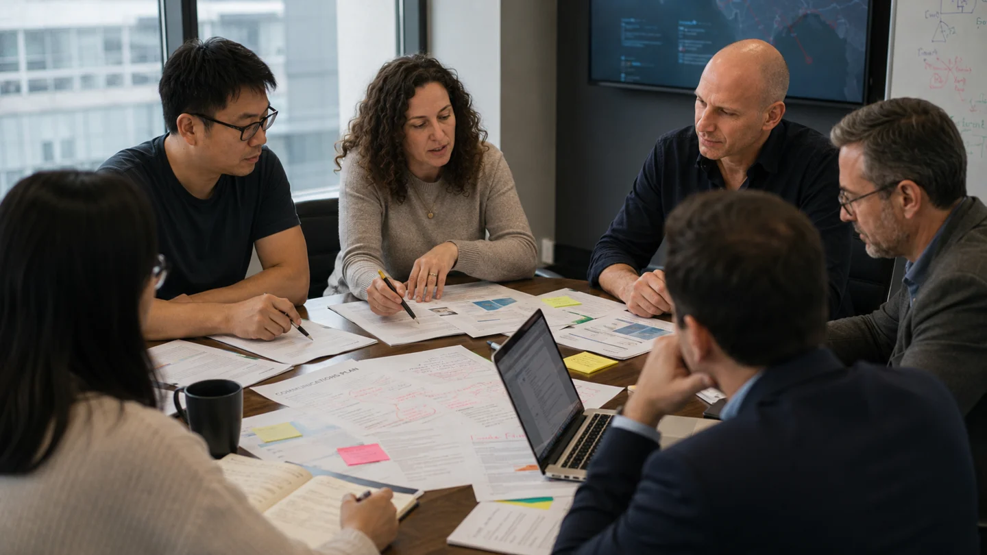 Dov Smith in a communications planning session